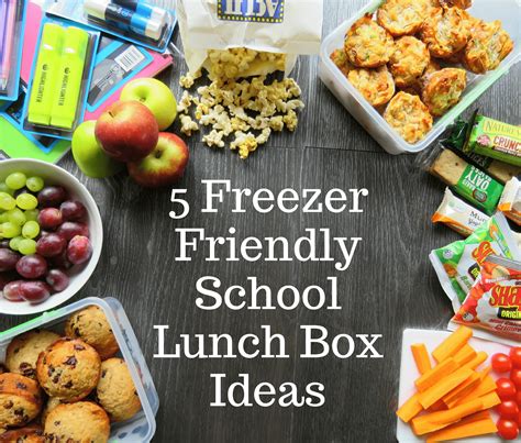 freezer friendly lunch box ideas